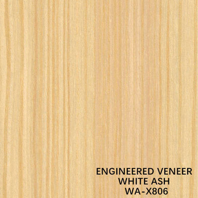 Ash Wood Veneer natural decorativo reconstituído com artesanatos Fineline - de uma grão X806
