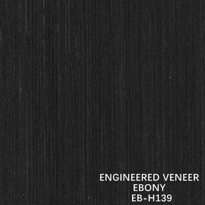Cor escura composta da grão H139 de Ebony Wood Veneer Straight Fineline para a madeira compensada