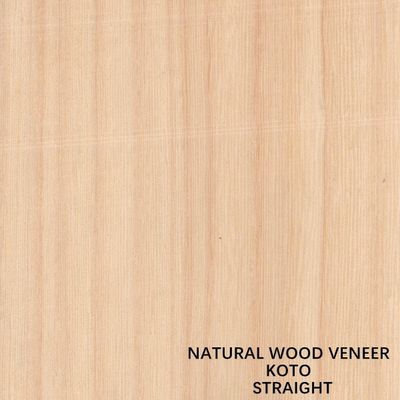 O quarto natural do folheado da madeira do Koto de África cortou a grão que reta a boa qualidade para o processo de tingidura pode ser personalizada