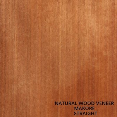 categoria natural AAA da grão reta do folheado da madeira de África Makore dos instrumentos musicais de 0.5mm