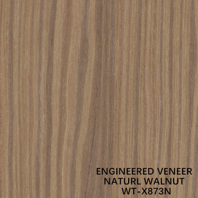 Topo A folheado de madeira de engenharia Nogueira natural Quater Crown Grain 2030/2500/2800/3050 mm de comprimento