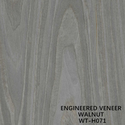 Reconstituído Madeira de Alface Veneer Coroa cinza Grão Para Portas Internos 0,15-0,6 mm Espessura S.WT-H071
