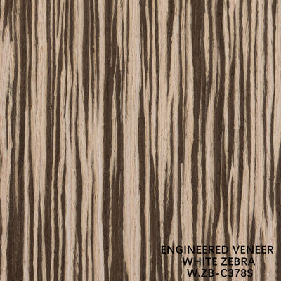 2500mm Fabricado Madeira Veneer Branco Zebra Grão Direito Zb-378s Para Fancy contraplacado