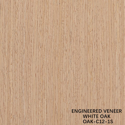 Simulação Madeira Veneer Carvalho Branco 12-1s Grão Direito 0,15-0,55 mm Para decoração