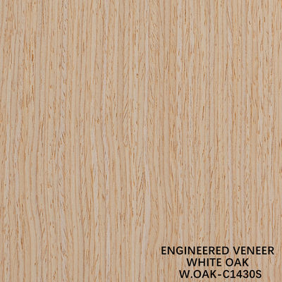 Madeira de grãos retos Veneer Carvalho Branco 1430S para porta 0,15-0,6 mm