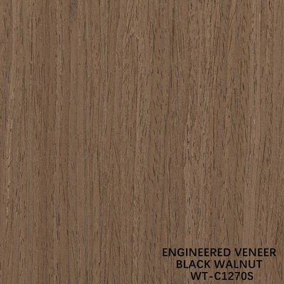 Veneer de madeira de noz americana reconstituída 0,15-0,60 mm Serviço personalizado Quarta linha fina de corte para decoração
