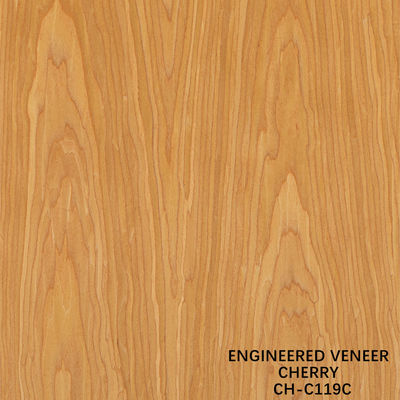 Ev Madeira Veneer Of Fancy Crown Grain American Cherry 2850mm comprimento para portas interiores China Manufacturer
