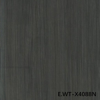 Finé de madeira de engenharia de alta qualidade Noz europeia E.WT-X4088N Quarter Cut Straight Dark Brown Grau E0 para fábrica de armários