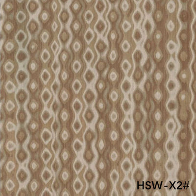 High-End Reconstituted Wood Veneer Hollow Square Wood HSW-X2# Personalizado 0,55mm Para painéis de parede China OEM Factory